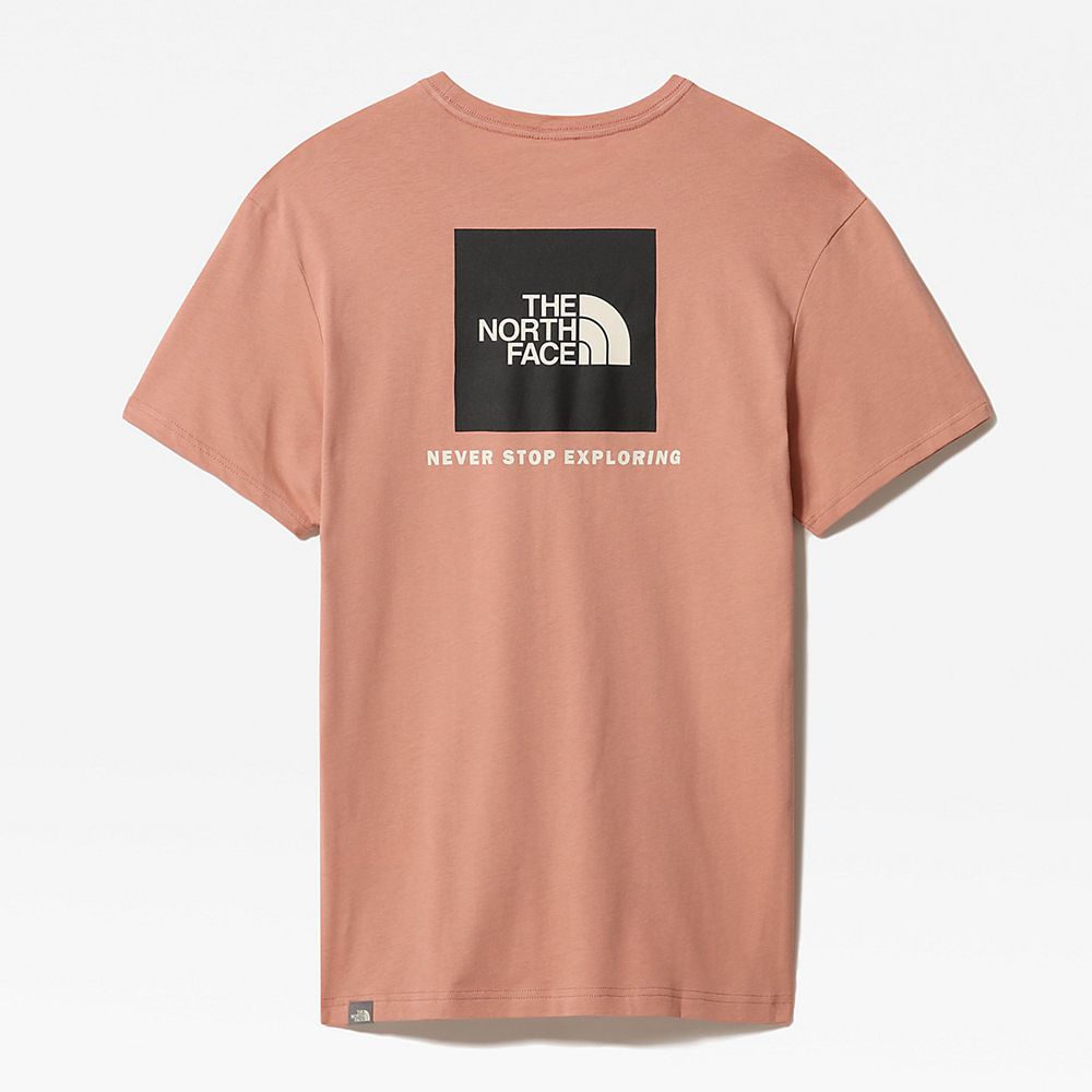 The North Face T-Shirts Mens Australia - The North Face Redbox Rose / Black (MRT-750236)